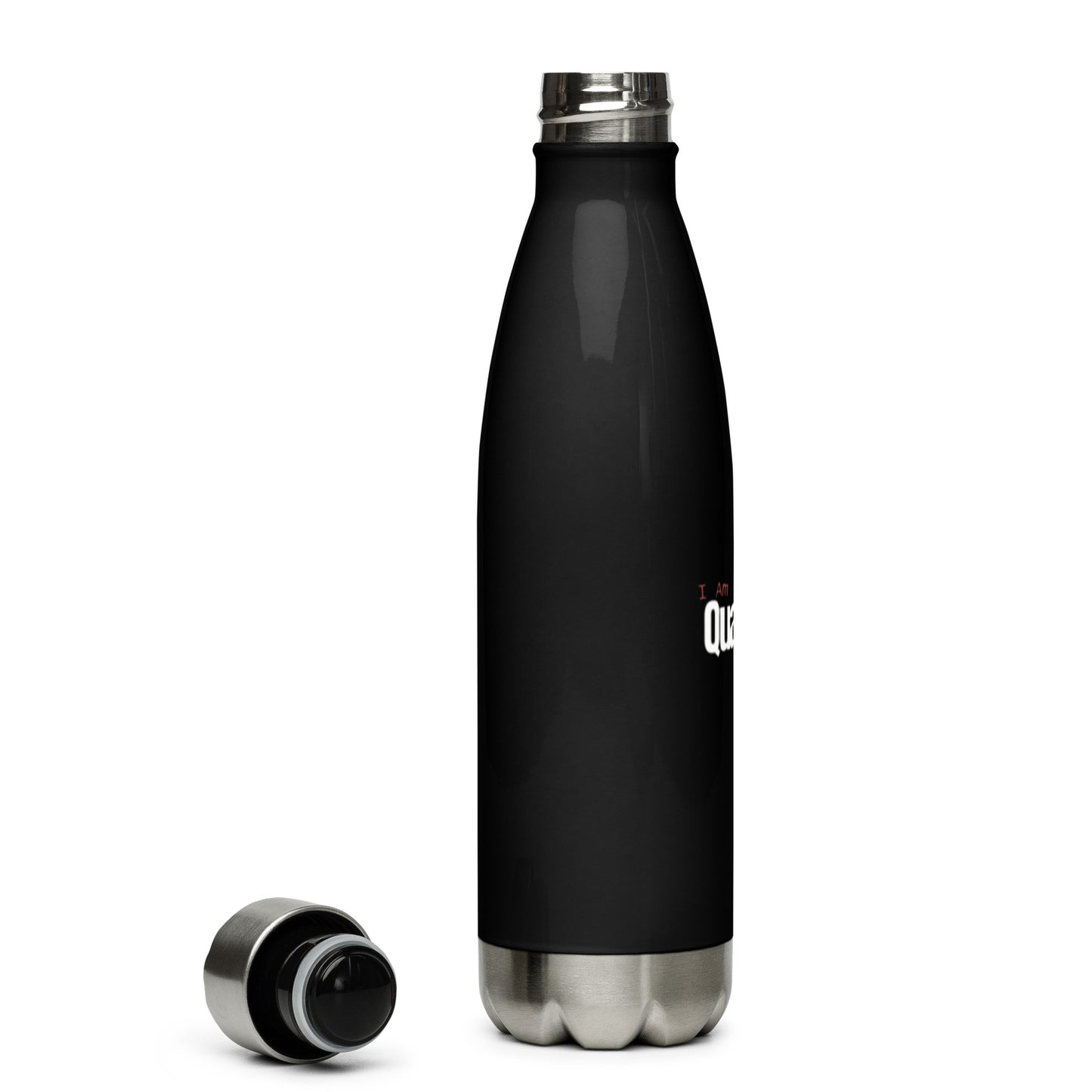 I AM QUALIFIED Stainless steel water bottle