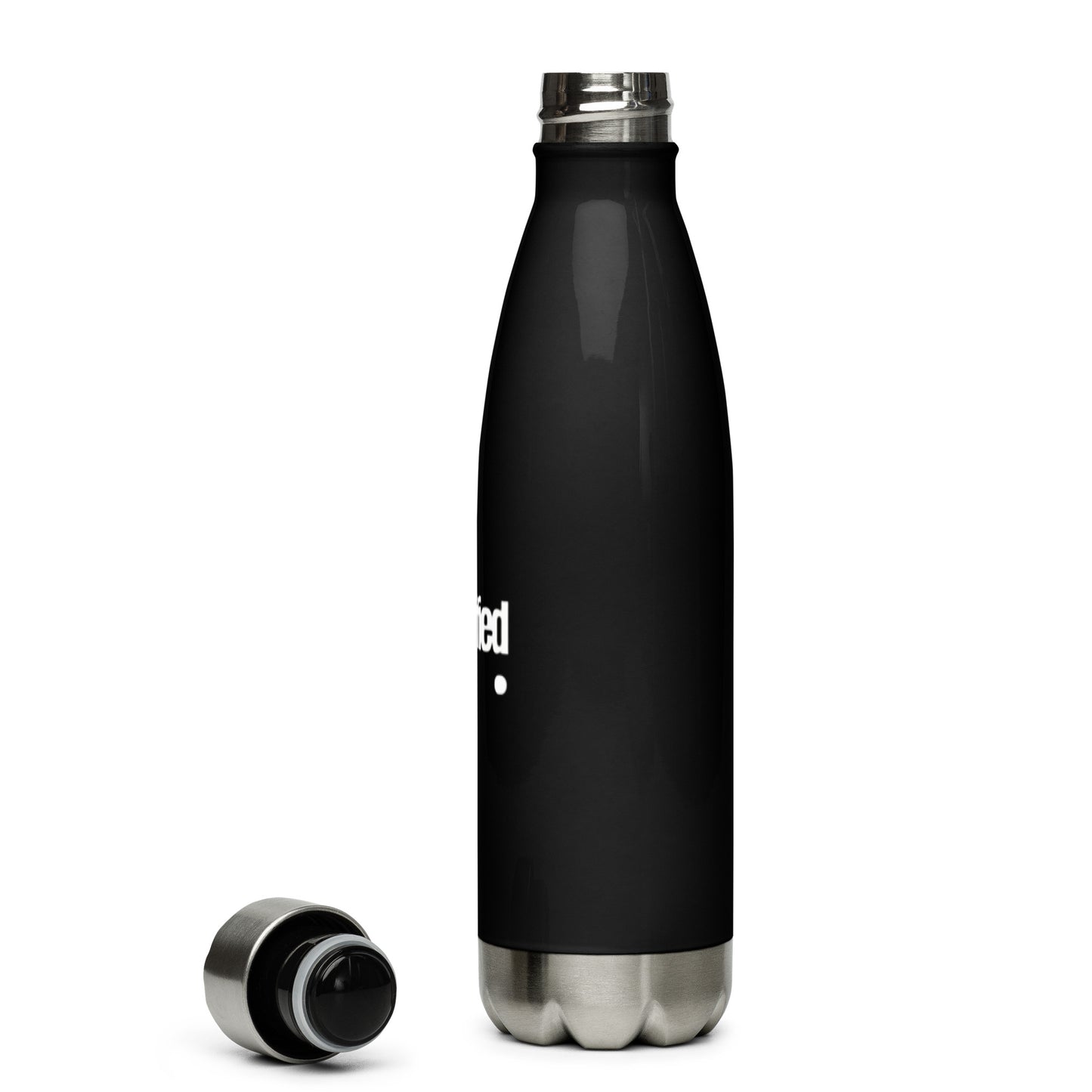 I AM QUALIFIED Stainless steel water bottle
